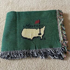 Masters logo blanket. Never unfolded or used!
